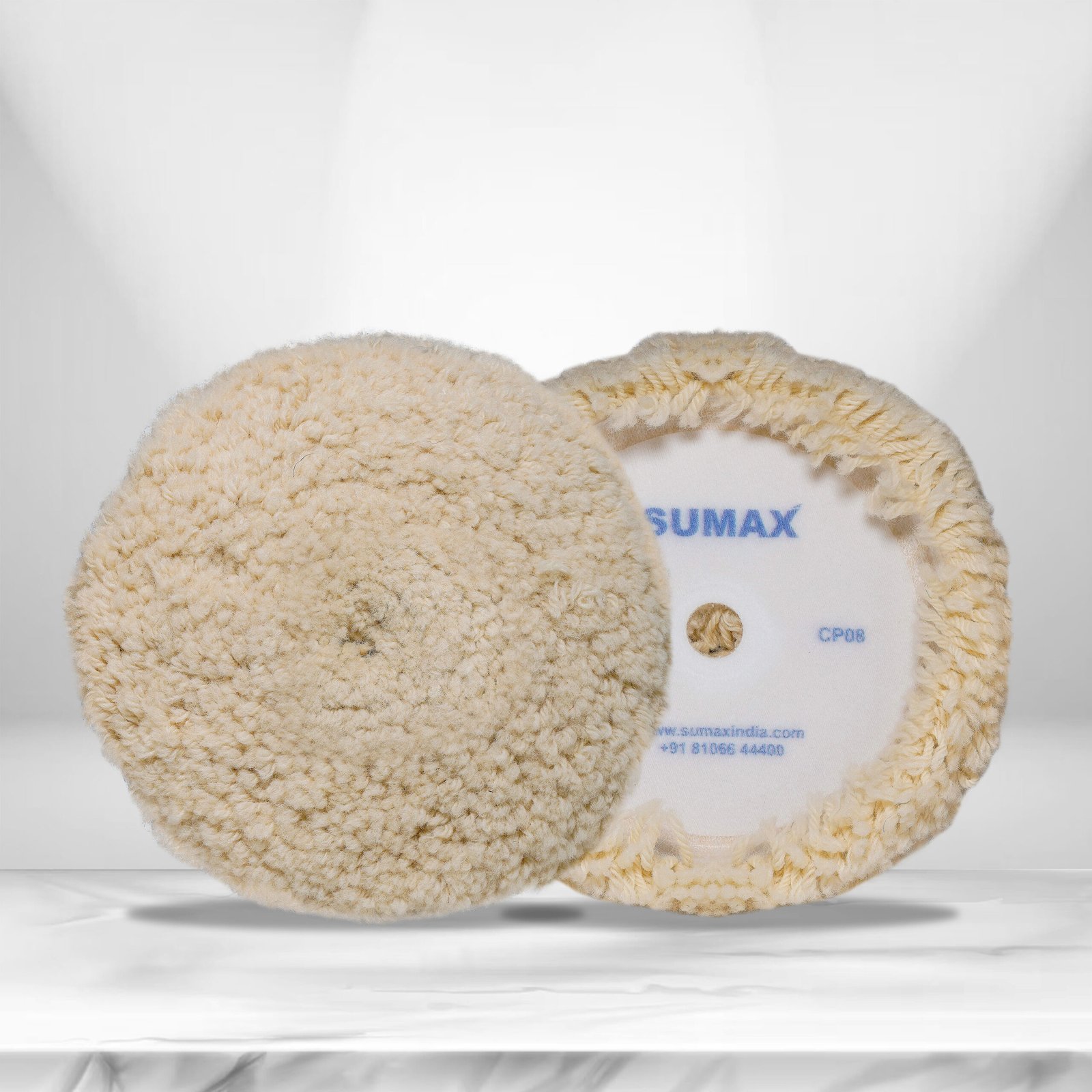 SUMAX Compounding Wool Pad Vehicle Polisher - 8 Inch
