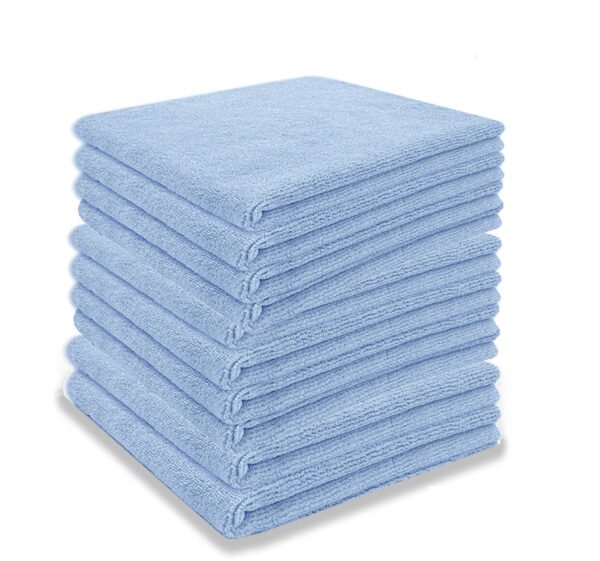 SUMAX MFC (Pack of 10)-20X20-400GSM-LIGHTBLUE Wet and Dry Microfiber Cleaning Cloth