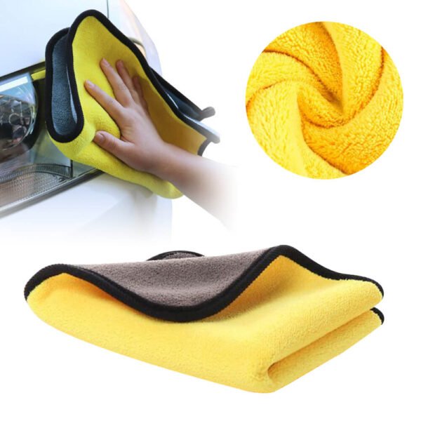 SUMAX MFC (Pack of 2)-40X60-800GSM-YELLOW Wet and Dry Microfiber Cleaning Cloth - Image 2