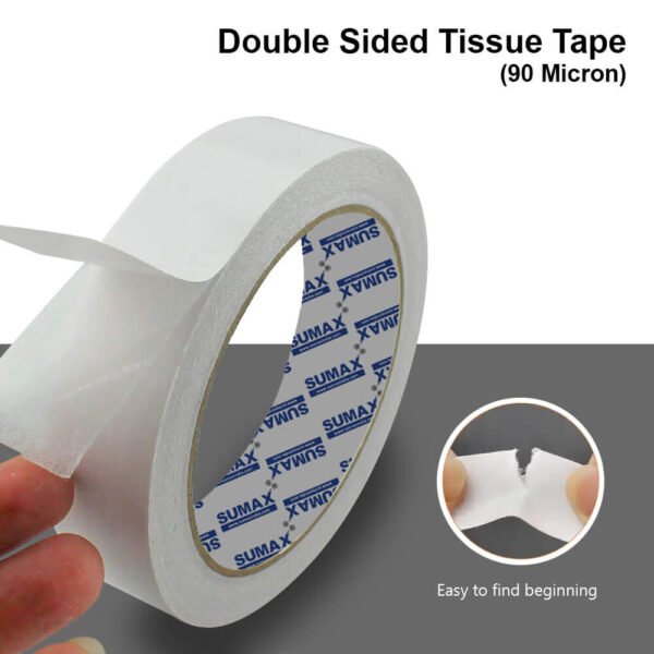 SUMAX Double Side Tissue Tape (90 Micron) - Image 4