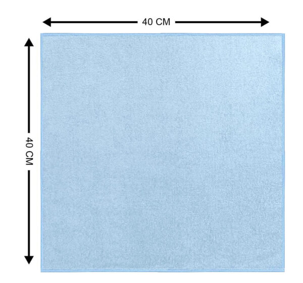 SUMAX MFC (Pack of 4)-40X40-380GSM-LIGHTBLUE Wet and Dry Microfiber Cleaning Cloth - Image 2