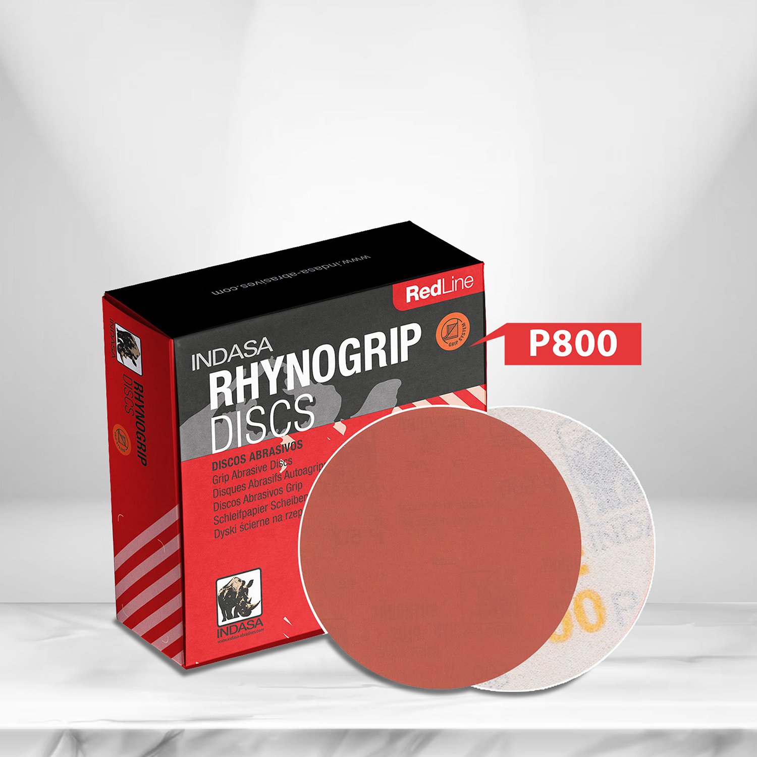 Rhynogrip 3inches Red Line Damp Sanding Disc
